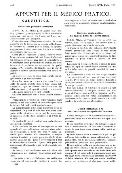 Il policlinico. Sezione pratica periodico di medicina, chirurgia e igiene