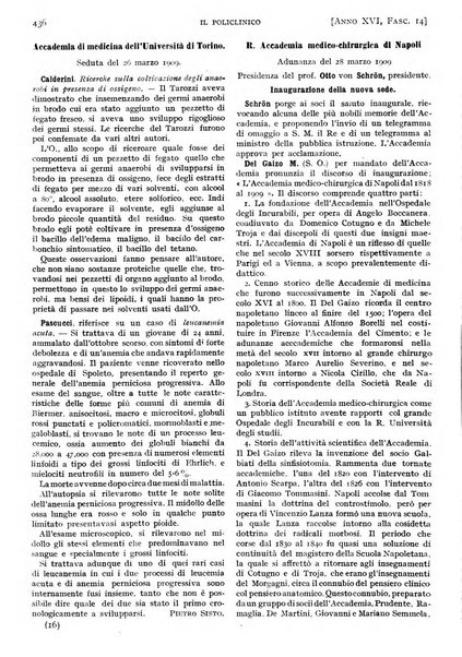 Il policlinico. Sezione pratica periodico di medicina, chirurgia e igiene