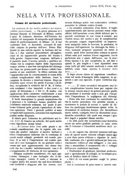 Il policlinico. Sezione pratica periodico di medicina, chirurgia e igiene