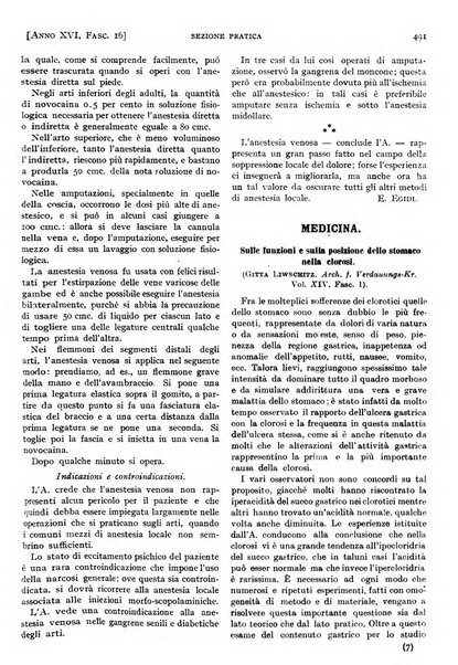 Il policlinico. Sezione pratica periodico di medicina, chirurgia e igiene