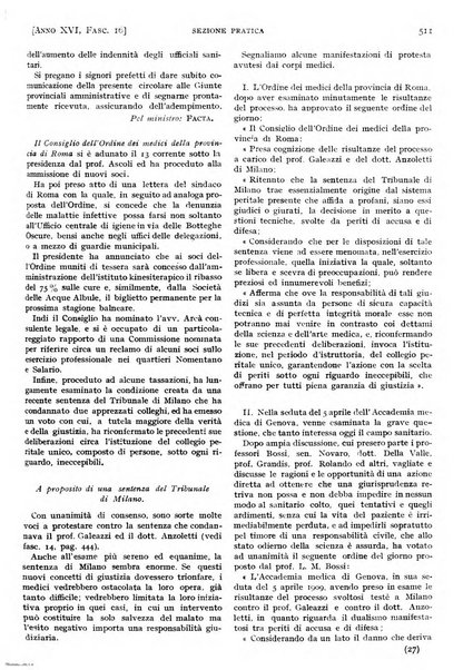 Il policlinico. Sezione pratica periodico di medicina, chirurgia e igiene