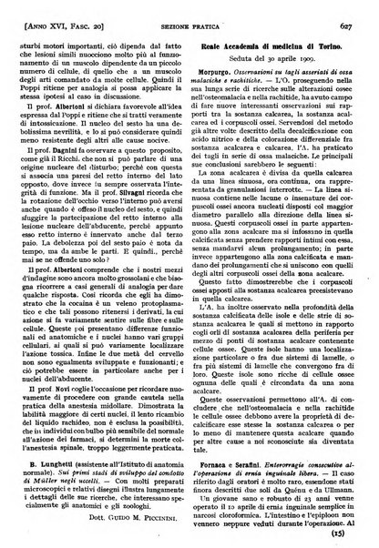 Il policlinico. Sezione pratica periodico di medicina, chirurgia e igiene