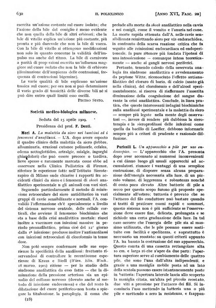 Il policlinico. Sezione pratica periodico di medicina, chirurgia e igiene