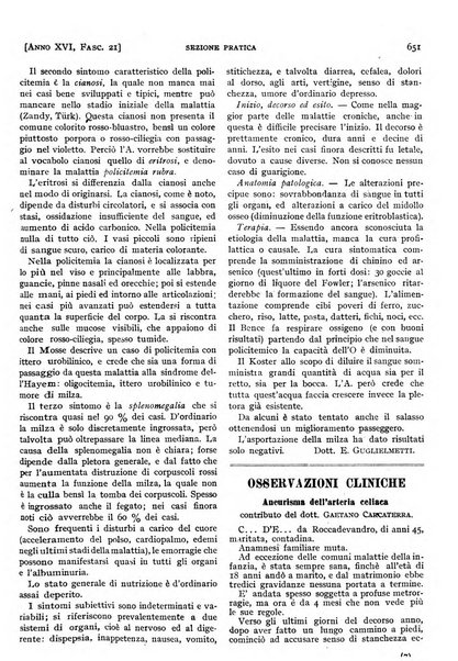 Il policlinico. Sezione pratica periodico di medicina, chirurgia e igiene