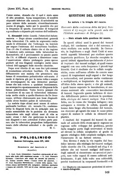 Il policlinico. Sezione pratica periodico di medicina, chirurgia e igiene