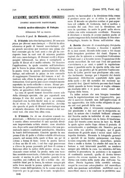 Il policlinico. Sezione pratica periodico di medicina, chirurgia e igiene