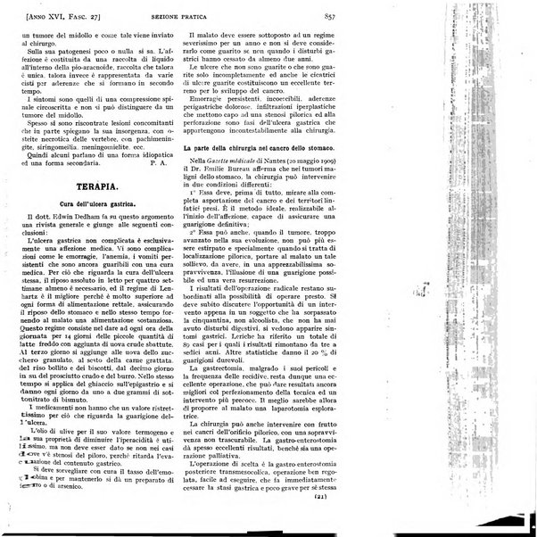 Il policlinico. Sezione pratica periodico di medicina, chirurgia e igiene