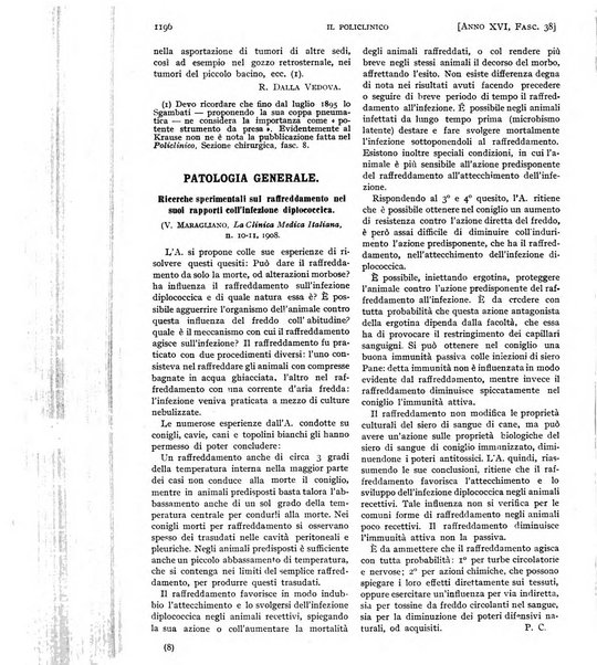 Il policlinico. Sezione pratica periodico di medicina, chirurgia e igiene