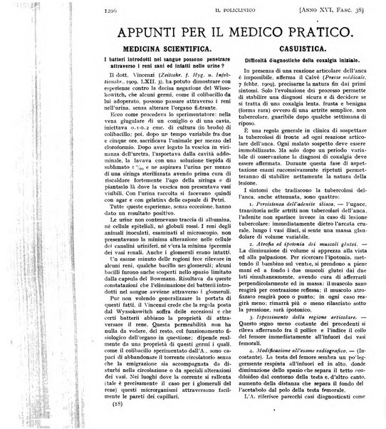 Il policlinico. Sezione pratica periodico di medicina, chirurgia e igiene