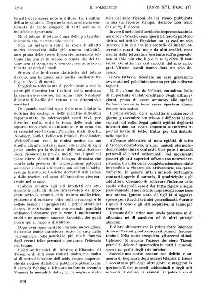 Il policlinico. Sezione pratica periodico di medicina, chirurgia e igiene