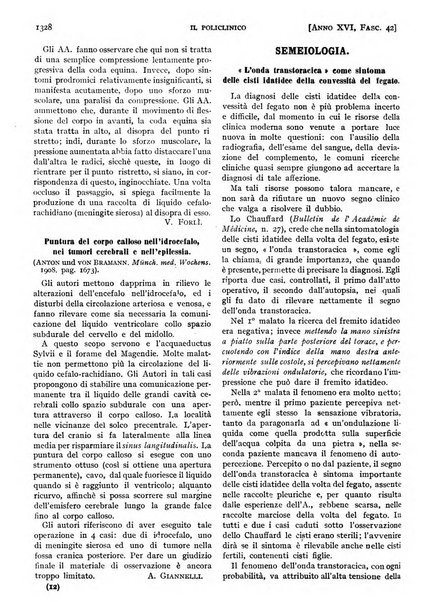 Il policlinico. Sezione pratica periodico di medicina, chirurgia e igiene