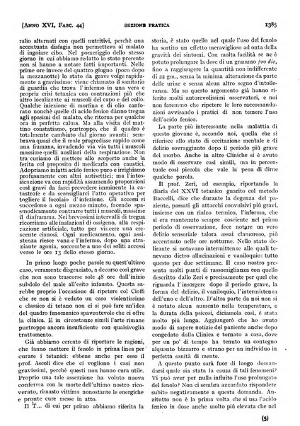 Il policlinico. Sezione pratica periodico di medicina, chirurgia e igiene