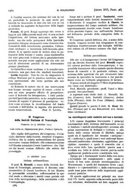 Il policlinico. Sezione pratica periodico di medicina, chirurgia e igiene