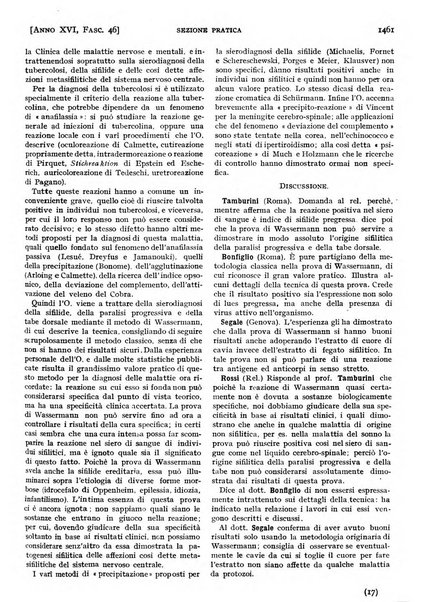 Il policlinico. Sezione pratica periodico di medicina, chirurgia e igiene