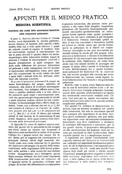 Il policlinico. Sezione pratica periodico di medicina, chirurgia e igiene