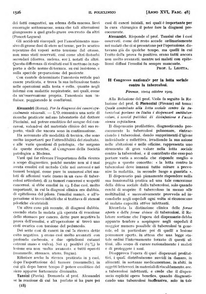 Il policlinico. Sezione pratica periodico di medicina, chirurgia e igiene