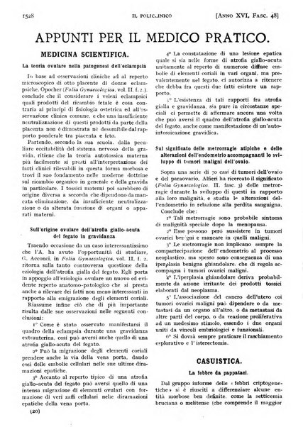 Il policlinico. Sezione pratica periodico di medicina, chirurgia e igiene