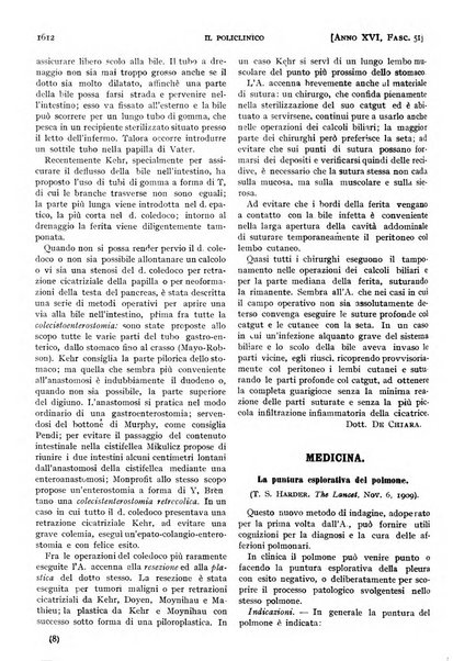 Il policlinico. Sezione pratica periodico di medicina, chirurgia e igiene