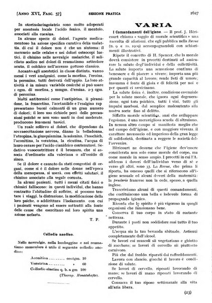 Il policlinico. Sezione pratica periodico di medicina, chirurgia e igiene