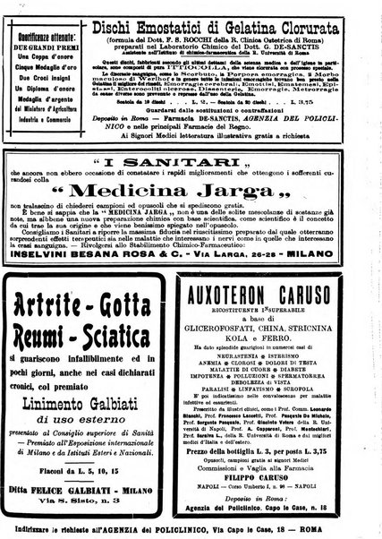 Il policlinico. Sezione pratica periodico di medicina, chirurgia e igiene