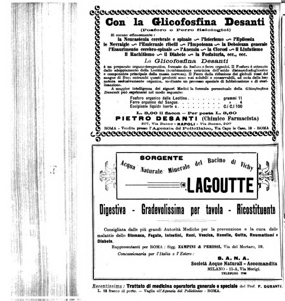 Il policlinico. Sezione pratica periodico di medicina, chirurgia e igiene