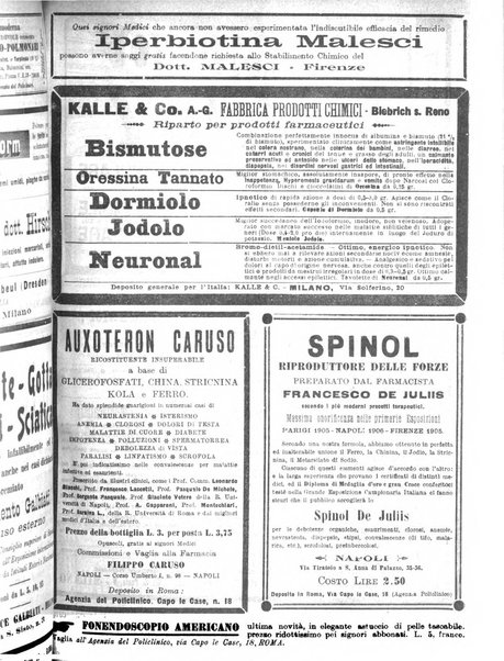 Il policlinico. Sezione pratica periodico di medicina, chirurgia e igiene