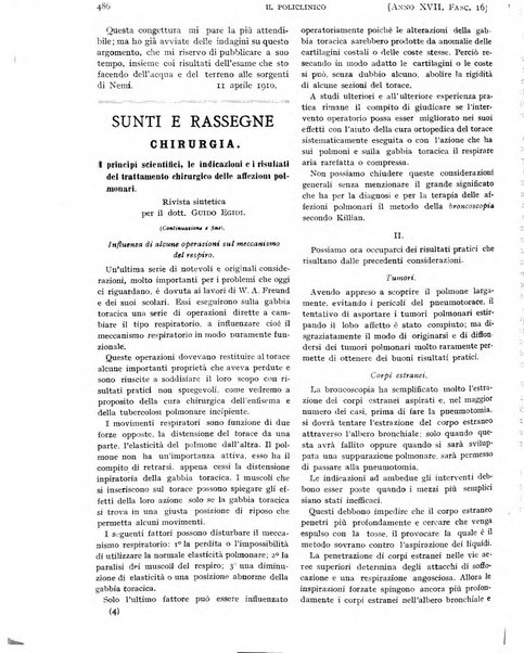 Il policlinico. Sezione pratica periodico di medicina, chirurgia e igiene