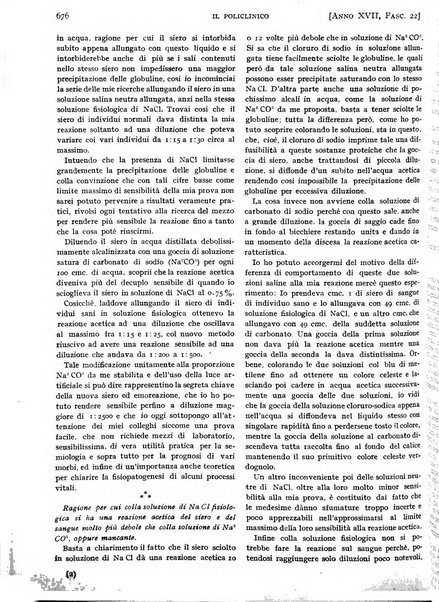 Il policlinico. Sezione pratica periodico di medicina, chirurgia e igiene