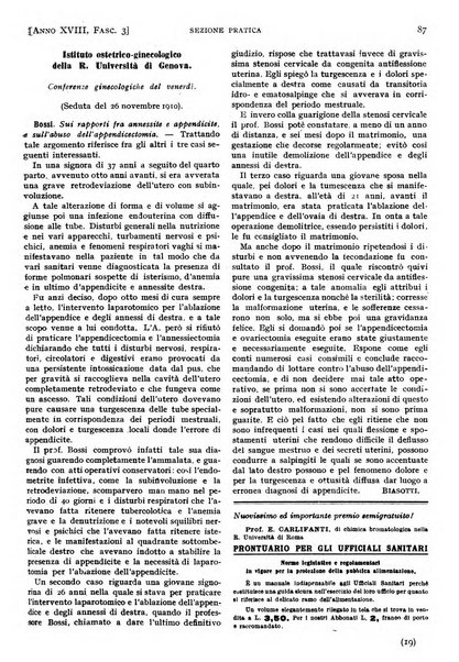 Il policlinico. Sezione pratica periodico di medicina, chirurgia e igiene