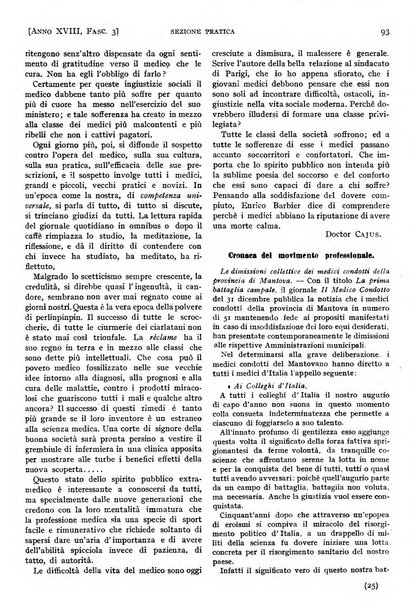 Il policlinico. Sezione pratica periodico di medicina, chirurgia e igiene