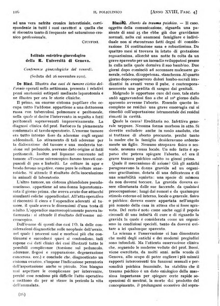 Il policlinico. Sezione pratica periodico di medicina, chirurgia e igiene