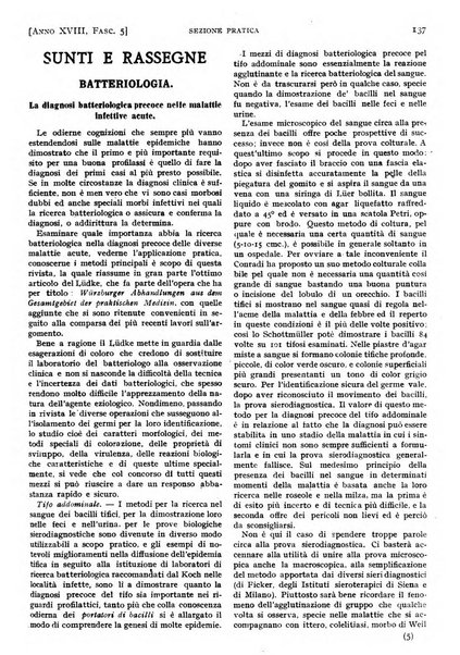 Il policlinico. Sezione pratica periodico di medicina, chirurgia e igiene