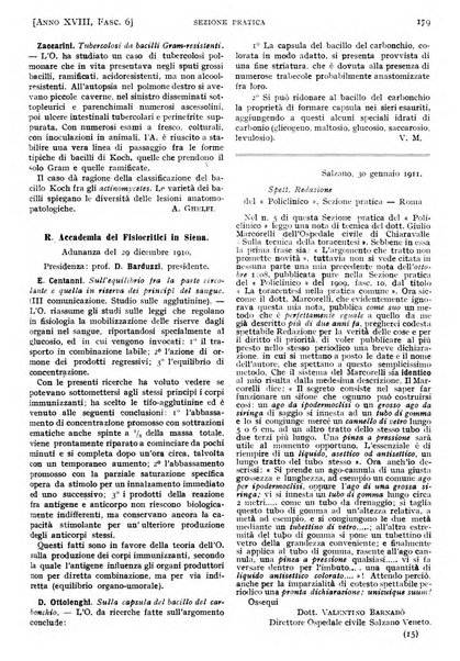 Il policlinico. Sezione pratica periodico di medicina, chirurgia e igiene