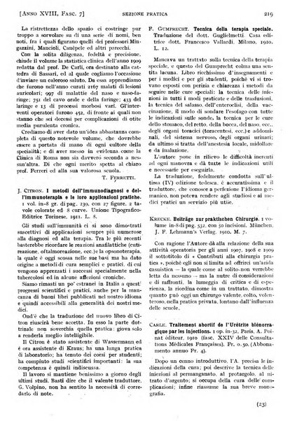 Il policlinico. Sezione pratica periodico di medicina, chirurgia e igiene