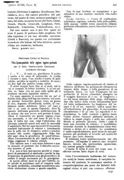 Il policlinico. Sezione pratica periodico di medicina, chirurgia e igiene