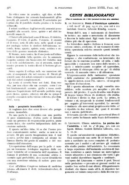 Il policlinico. Sezione pratica periodico di medicina, chirurgia e igiene