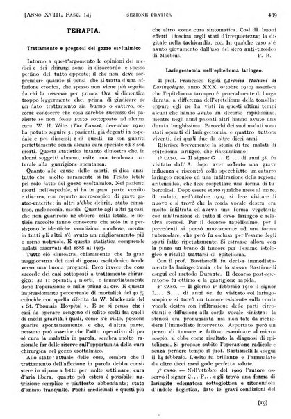 Il policlinico. Sezione pratica periodico di medicina, chirurgia e igiene