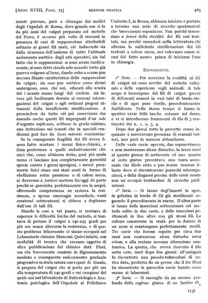 Il policlinico. Sezione pratica periodico di medicina, chirurgia e igiene