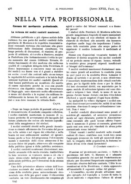 Il policlinico. Sezione pratica periodico di medicina, chirurgia e igiene