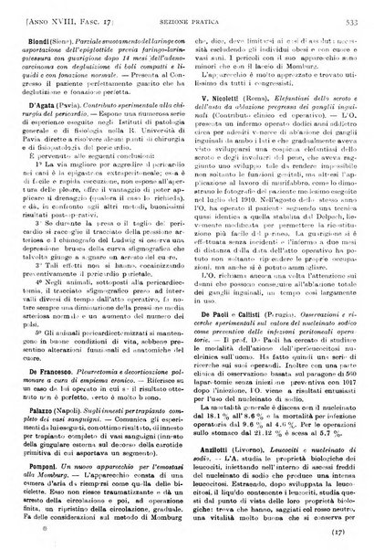 Il policlinico. Sezione pratica periodico di medicina, chirurgia e igiene