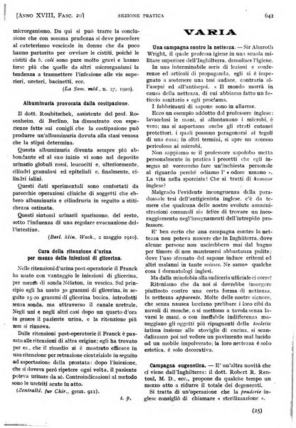 Il policlinico. Sezione pratica periodico di medicina, chirurgia e igiene