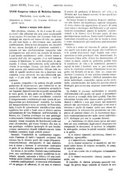 Il policlinico. Sezione pratica periodico di medicina, chirurgia e igiene