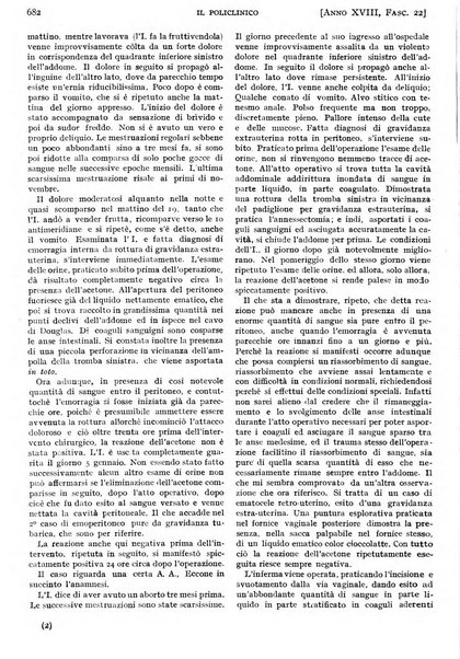 Il policlinico. Sezione pratica periodico di medicina, chirurgia e igiene