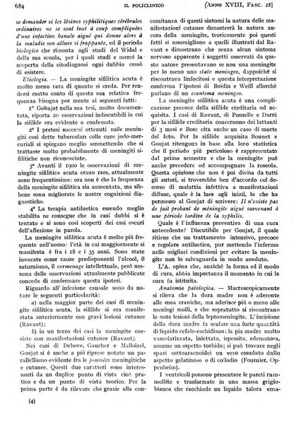 Il policlinico. Sezione pratica periodico di medicina, chirurgia e igiene