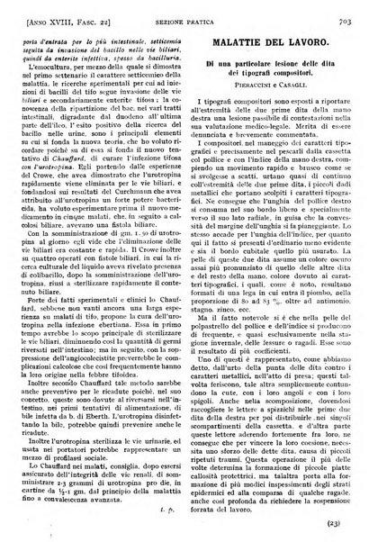 Il policlinico. Sezione pratica periodico di medicina, chirurgia e igiene