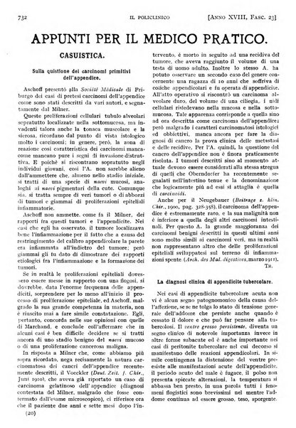 Il policlinico. Sezione pratica periodico di medicina, chirurgia e igiene