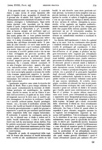 Il policlinico. Sezione pratica periodico di medicina, chirurgia e igiene