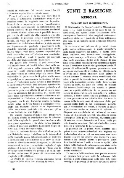 Il policlinico. Sezione pratica periodico di medicina, chirurgia e igiene