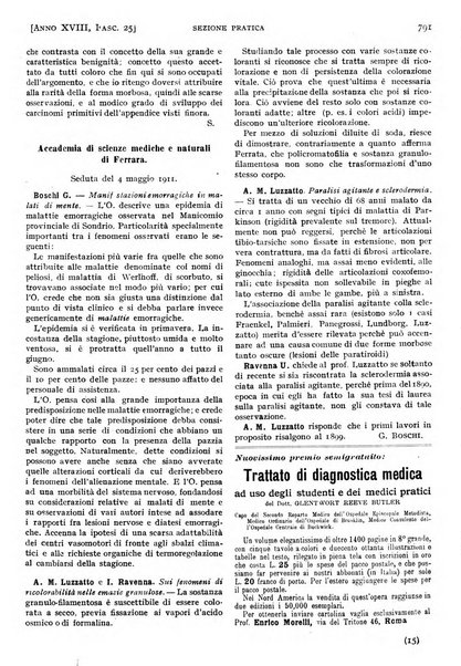 Il policlinico. Sezione pratica periodico di medicina, chirurgia e igiene