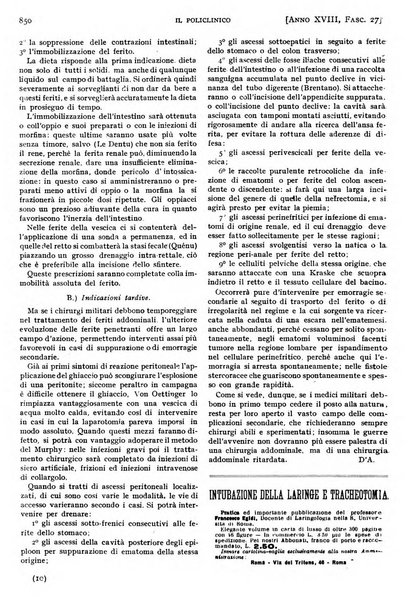 Il policlinico. Sezione pratica periodico di medicina, chirurgia e igiene